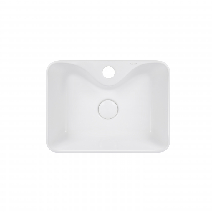 Раковина-чаша Qtap Crow 400х300х140 White с донным клапаном QT05117040JW