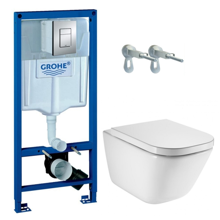 Инсталляция Grohe Rapid SL с унитазом подвесным Roca Gap 34647L000