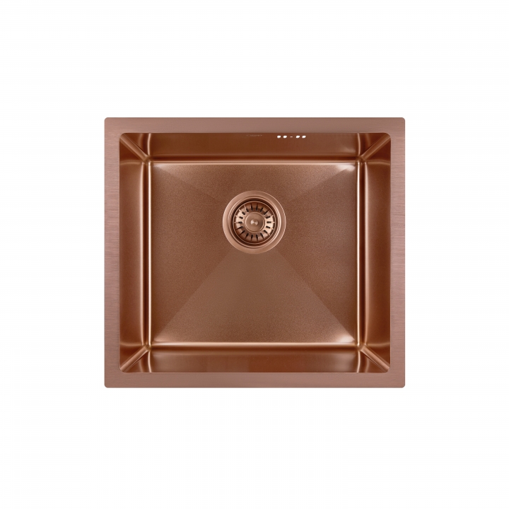 Кухонная мойка Qtap D4843BR 2.7/1.0 мм Bronze (QTD4843BRPVD10)