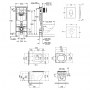 Набор инсталляция 4 в 1 Grohe Rapid SL 38721001 + унитаз с сиденьем Qtap Robin QT13332141ERW