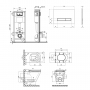 Набор Qtap инсталляция 4 в 1 с панелью смыва Nest (QT0133M425 + QT0111V1107GB) + унитаз с сиденьем Scorpio QT1433053ERMB
