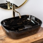 Умывальник (раковина) REA BELINDA BLACK MARBLE SHINY накладной черный