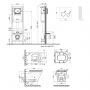 Набор Qtap инсталляция 4 в 1 с панелью смыва Nest (QT0233M370 + QT0211P01V1176W) + унитаз с сиденьем Scorpio QT1433053ERW