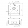 Кухонная мойка Imperial Handmade D5050BR 2.7/1.0 мм (IMPD5050BRPVDH12)