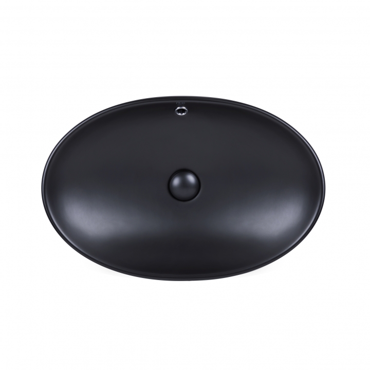 Раковина Qtap Dove 625х415х150 Matt black QT063077MBMB