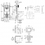 Набор инсталляция 4 в 1 Grohe Rapid SL 3884000G + унитаз с сиденьем Qtap Virgo QT1833051ERW