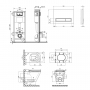 Набор Qtap инсталляция 4 в 1 с панелью смыва Nest (QT0133M425 + QT0111M08V1091MB) + унитаз с сиденьем Scorpio QT1433053ERMB