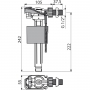 Впускной механизм AlcaPlast A160-1/2