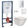 Инсталляция+унитаз: Grohe Rapid SL 38721001 + Roca Gap Rimless (A34H470000)