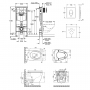 Набор инсталляция 4 в 1 Grohe Rapid SL 38721001 + унитаз с сиденьем Qtap Leo QT11331002ERW