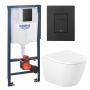 Инсталляция 3 в 1 Grohe Rapid SL 38811KF0 + унитаз Roca Ona Rimless (A34H689000) с крышкой Soft-Close