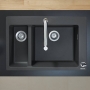 Кухонная мойка Hansgrohe S510-F635 черный графит (43315170)