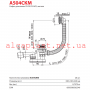 Сифон для ванни AlcaPlast A504CKM-80