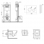 Набор Qtap инсталляция 4 в 1 с панелью смыва Nest (QT0133M425 + QT0111M11V1114W) + унитаз с сиденьем Crow QT05335170W