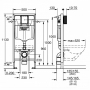 Инсталляция Grohe Rapid SL 39503000 c подвесным унитазом Roca Gap A34H470000