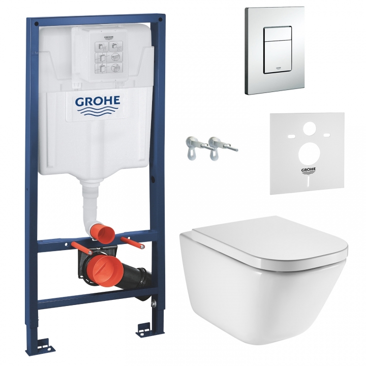 Инсталляция+унитаз Grohe Rapid SL 38772001+Roca Gap Rimless (A34H47C000)