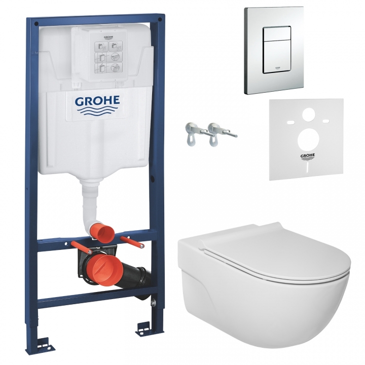 Инсталляция + унитаз: Grohe Rapid SL 38772001+Roca Meridian (A34H240000)