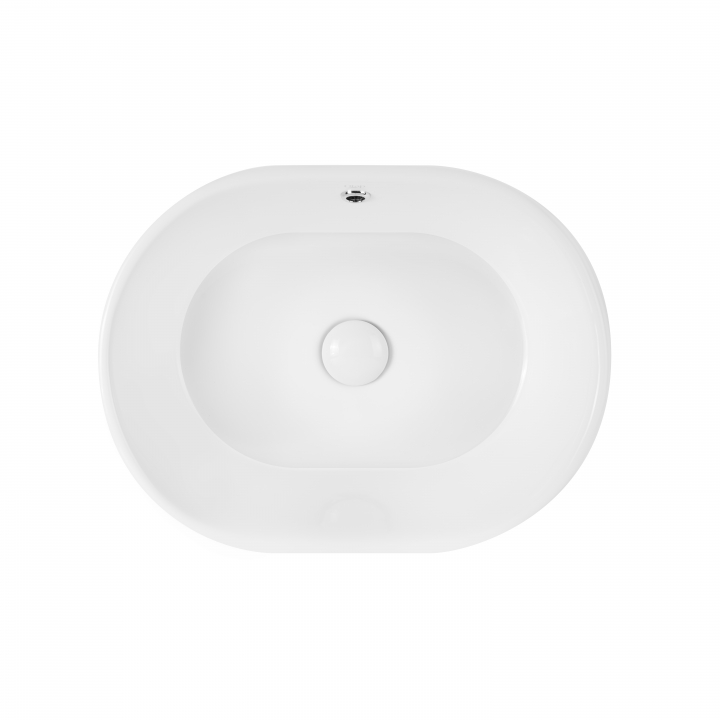 Раковина-чаша Qtap Robin 505х385х190 White с донным клапаном QT1311A025W