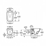 Унитаз подвесной Roca GAP Clean Rim c крышкой Soft-Close (A34H47C000)