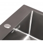 Кухонная мойка Qtap D5050BL 2.7/1.0 мм (QTD5050BLPVD10)
