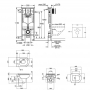 Набор инсталляция 5 в 1 Grohe Rapid SL 38827000 + унитаз с сиденьем Qtap Lark QT0331159W