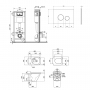 Набор Qtap инсталляция 4 в 1 с панелью смыва Nest (QT0133M425 + QT0111V1164GW) + унитаз с сиденьем Tern QT1733052ERW