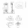 Набор Qtap инсталляция 4 в 1 с панелью смыва Nest (QT0133M425 + QT0111M11V1146MB) + унитаз с сиденьем Robin QT1333046ENRMB