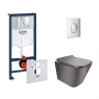 Набор инсталляция 4 в 1 Grohe Rapid SL 38721001 + унитаз с сиденьем Qtap Tern QT1733052ER