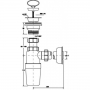 Сифон для умивальника McAlpine HC1L-40J