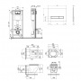 Набор Qtap инсталляция 4 в 1 с панелью смыва Nest (QT0133M425 + QT0111V1105GW) + унитаз с сиденьем Robin QT13332141ERW