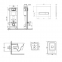 Набор Qtap инсталляция 4 в 1 с панелью смыва Nest (QT0133M425 + QT0111V1105GW) + унитаз с сиденьем Crow QT05335170W