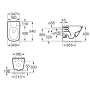 Унитаз с инсталляцией 3 в 1 ROCA GAP RIMLESS A34H470000+212010