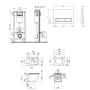 Набор Qtap инсталляция 4 в 1 с панелью смыва Nest (QT0133M425 + QT0111M08V1091MB) + унитаз с сиденьем Robin QT1333046ENRMB