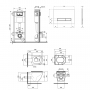 Набор Qtap инсталляция 4 в 1 с панелью смыва Nest (QT0133M425 + QT0111V1107GB) + унитаз с сиденьем Robin QT13332141ERMB