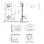 Набор Qtap инсталляция 4 в 1 с панелью смыва Nest (QT0233M370 + QT0211P01V1178MB) + унитаз с сиденьем Scorpio QT1433053ERMB