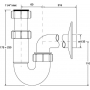 Сифон для умывальника без слива McAlpine HC4PF-32