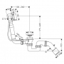 Сифон на ванну Hansgrohe Exafill 58123000 (слиа/налив)
