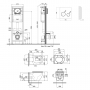 Набор Qtap инсталляция 4 в 1 с панелью смыва Nest (QT0233M370 + QT0211P01V1176W) + унитаз с сиденьем Robin QT13332141ERW