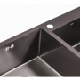 Кухонная мойка Qtap S7843BL 2.7/1.0 мм (QTS7843BRPVD10)