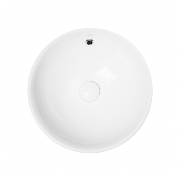 Раковина-чаша Qtap Robin 383х383х175 White с донным клапаном QT1311L408W