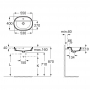 Умывальник врезной Roca Gap Round 55x40, A3270Y6000