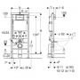 Унитаз + Инсталляция Roca Gap (A34H47C000) + Geberit Duofix Basic 2 в 1 (458.103.00.1)