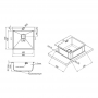 Кухонная мойка Qtap DK5050 2.7/1.0 мм (QTDK50502710)