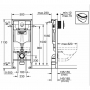 Инсталляция Grohe Rapid SL 38721001 c подвесным унитазом Roca Gap A34H0N8000