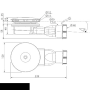 Сифон для душевого поддона Radaway R400 Slim