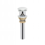 Раковина-чаша Qtap Scorpio 460х460х155 White с донным клапаном QT14117046LW