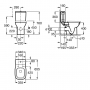 Унитаз компакт Roca Debba (A34P998000)