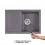 Кухонная мойка Qtap CS 7449 GRE (QT7449GRE471)