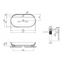 Раковина-чаша Qtap Scorpio 815х410х135 White с донным клапаном QT142203PW