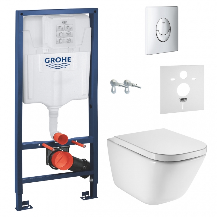 Инсталляция+унитаз: Grohe Rapid SL 38721001+Roca Gap Rimless (A34H47C000)